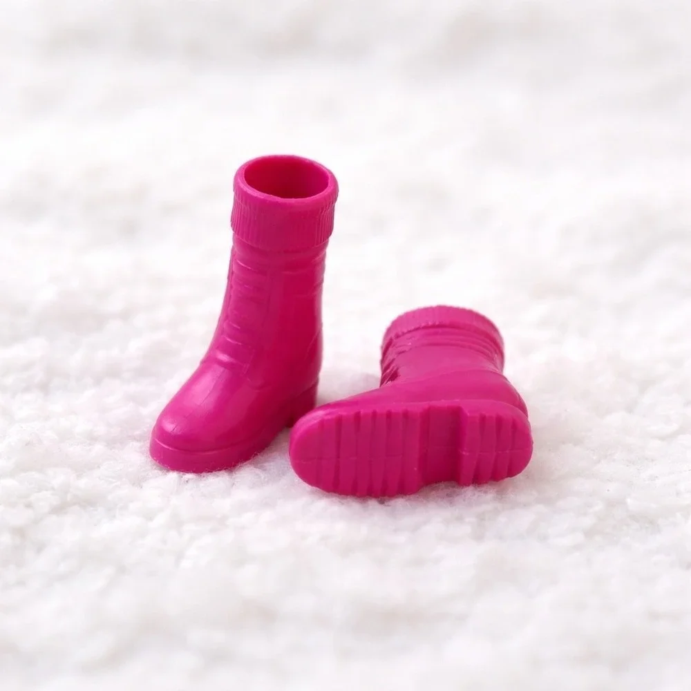 Barbie Doll Pink‎ Combat Boots Accessory Lace Up Style Toy Replacement Pair